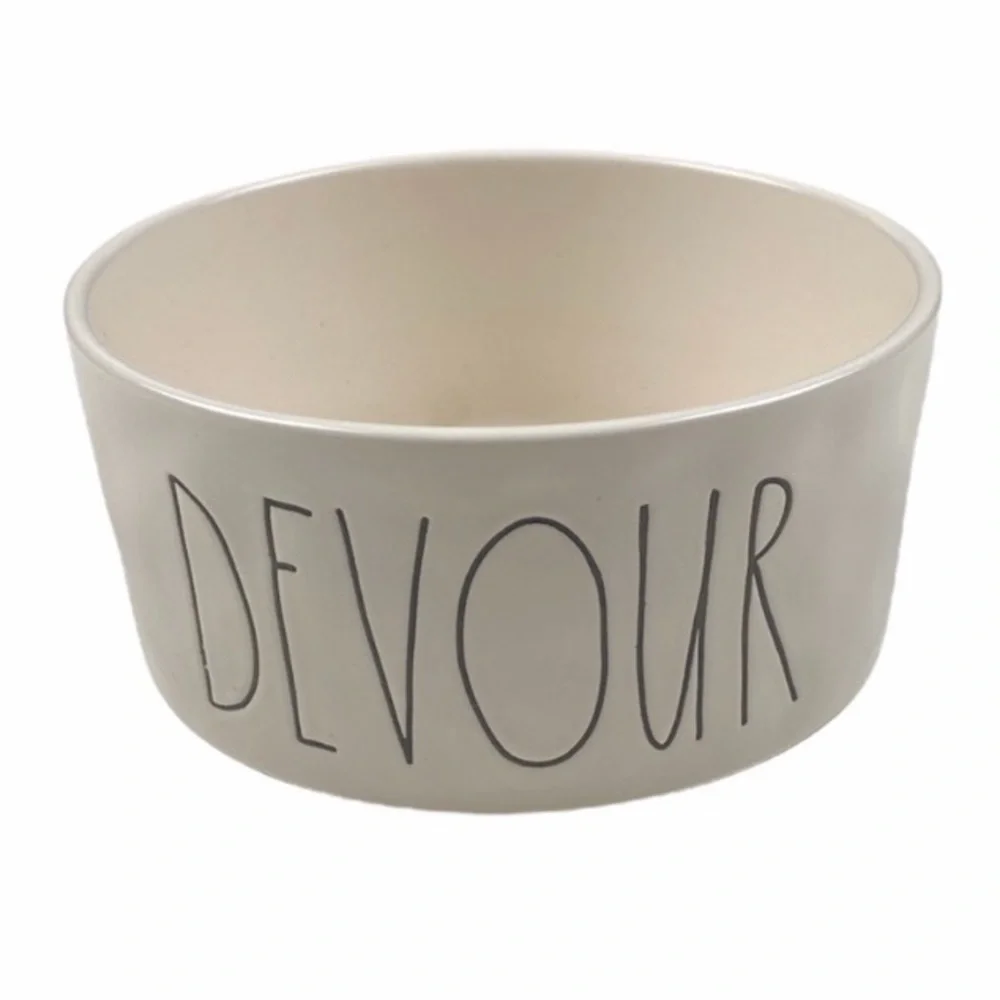 Rae Dunn “DEVOUR” Dog Bowl 6